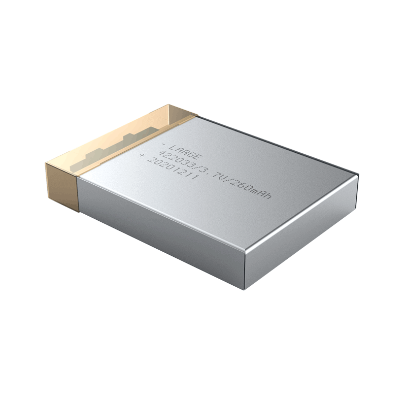 422033 3.7V 260mAh Lithium Polymer Battery for Wearable Low-frequency Instrument